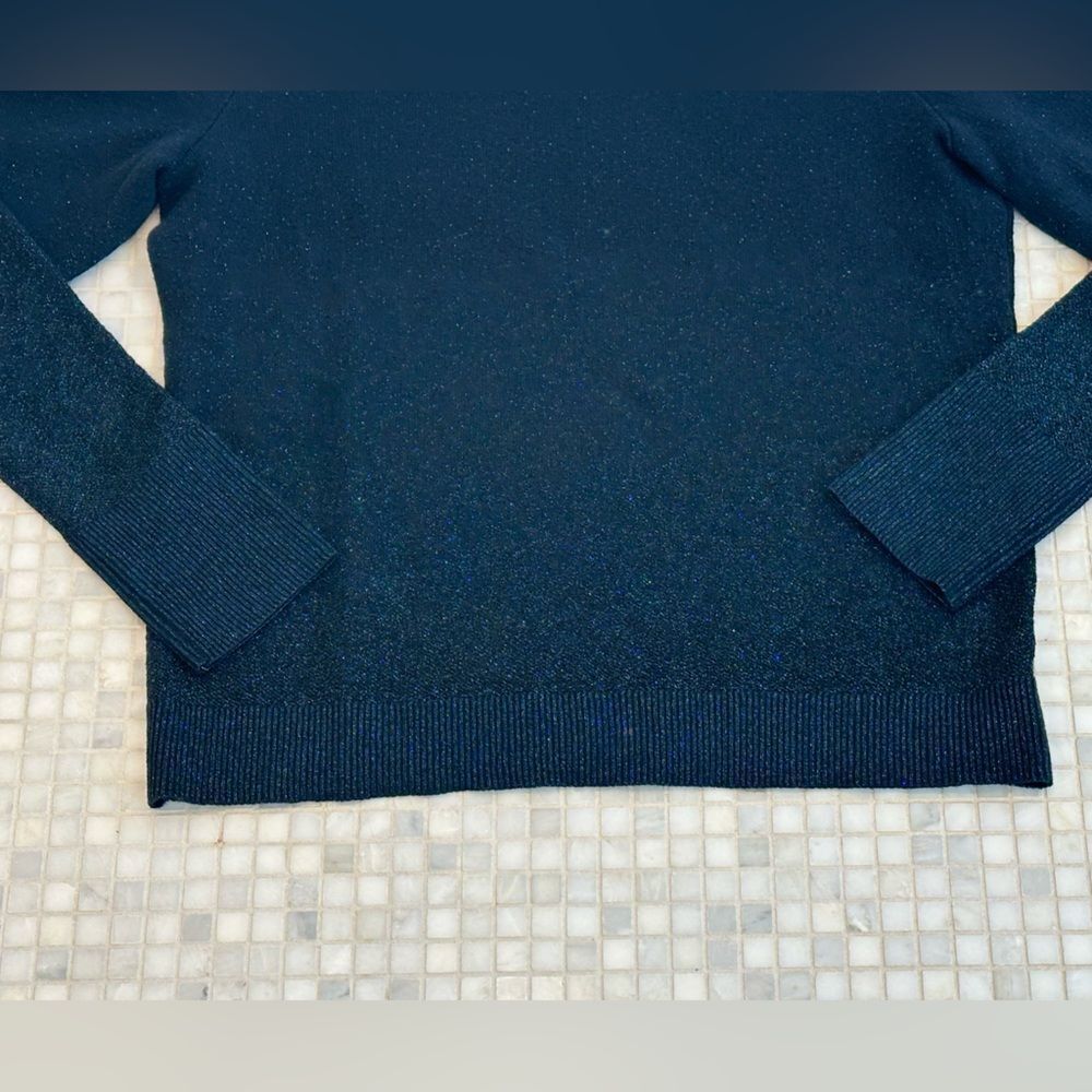 a new day Blue Crewneck Gitter Sweater - Picture 3 of 9